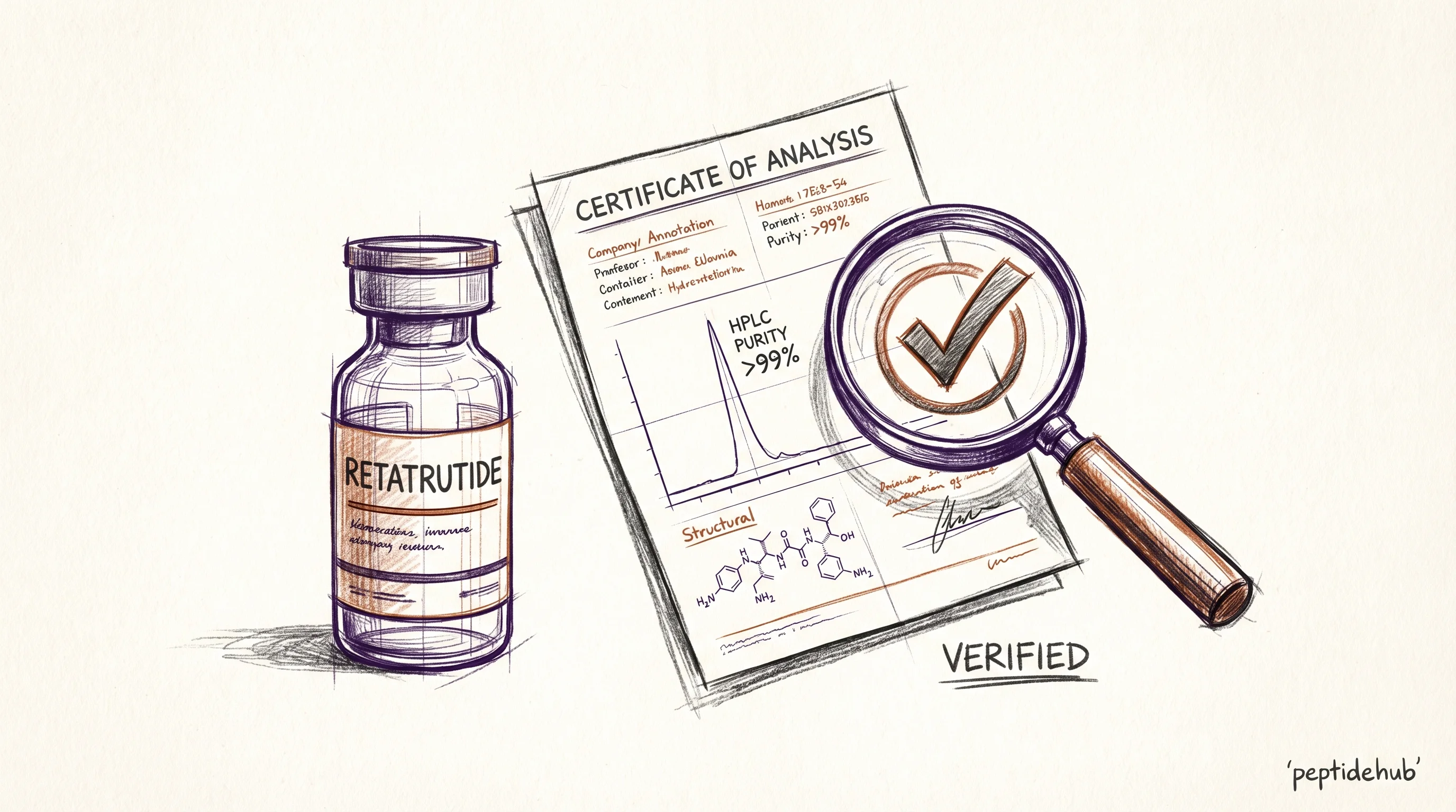 Header illustration for Your Guide to Buying Retatrutide Peptide Safely Online
