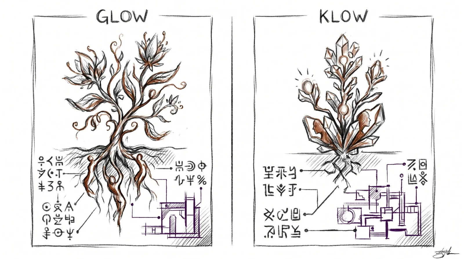 Header illustration for GLOW vs KLOW Blend: Choosing the Right Regenerative Research Stack