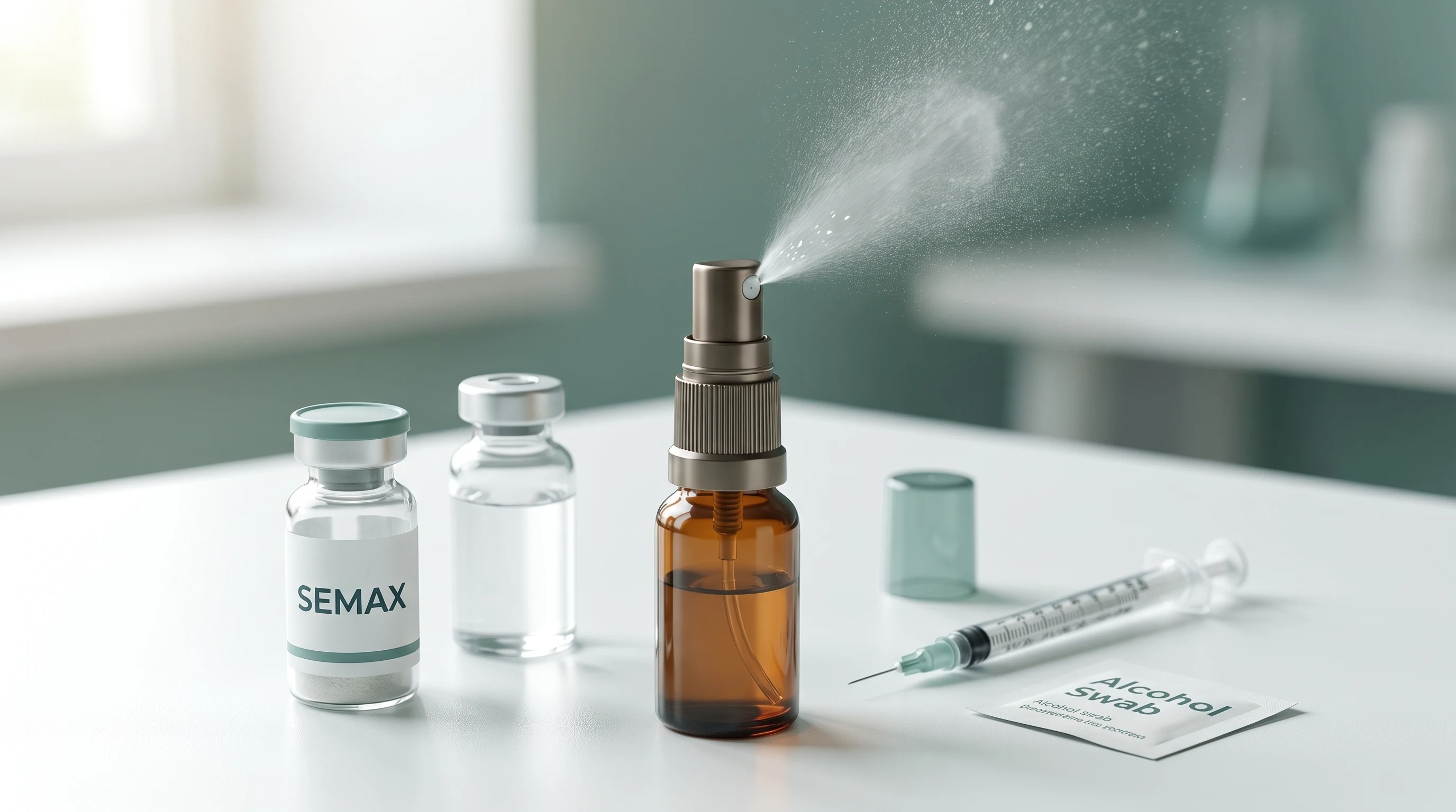 Header illustration for How to Make a Peptide Nasal Spray: A Step-by-Step Guide for Semax, Selank & Other Cognitive Peptides