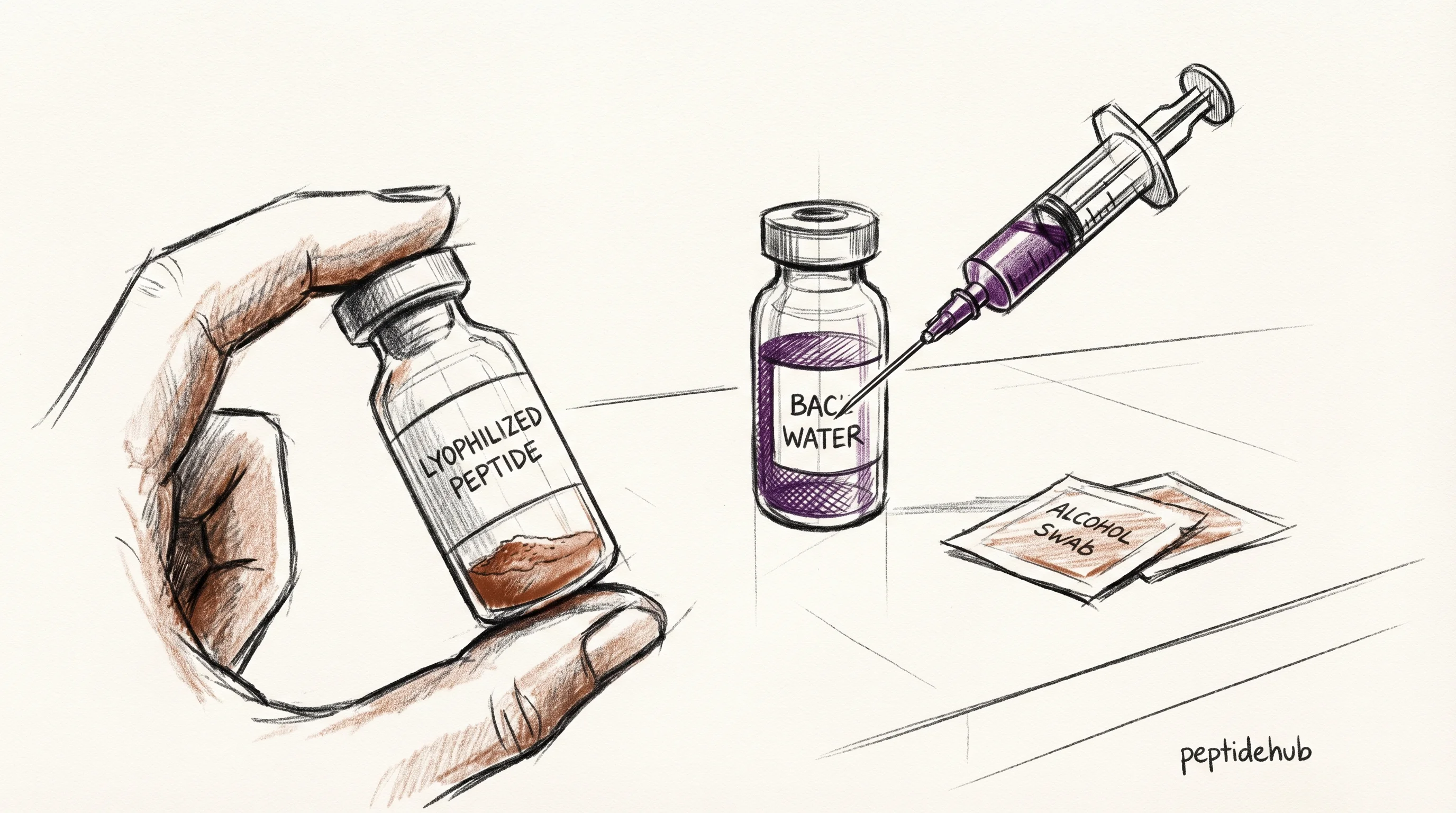 Header illustration for Peptide Reconstitution 101: Everything You Need to Know Before Your First Mix
